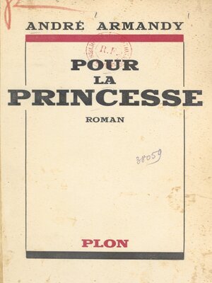 cover image of Pour la princesse